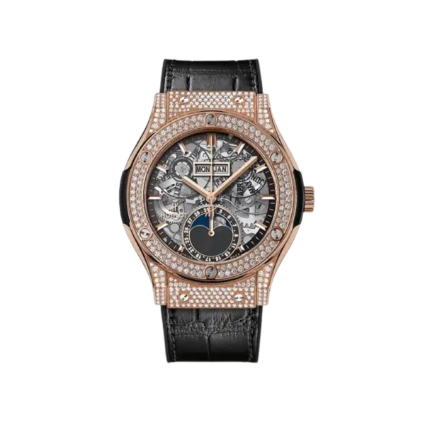 Hublot Classic Fusion Aerofusion Moonphase King Gold 42mm, Ref# 547.OX.0180.LR