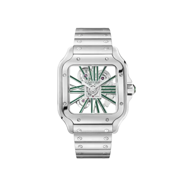 Santos de Cartier Large Skeleton/Green