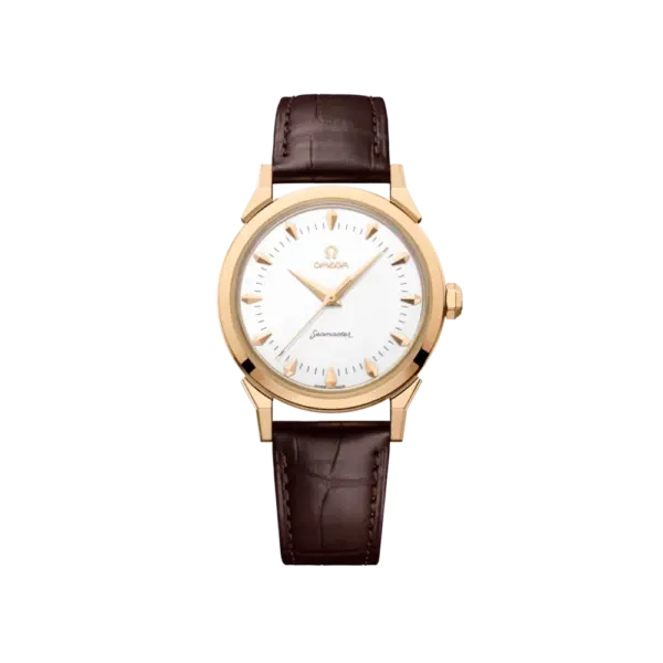 Seamaster 37 Moonshine Gold On Alligator Ref. 522.53.37.20.04.001