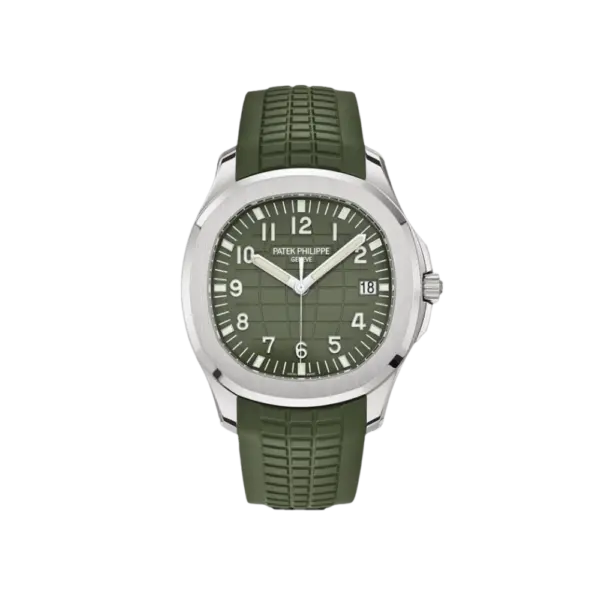 Patek Philippe Aquanaut Jumbo Date, Sweep Seconds, 18k White Gold, 42,2 mm, Ref# 5168G-010