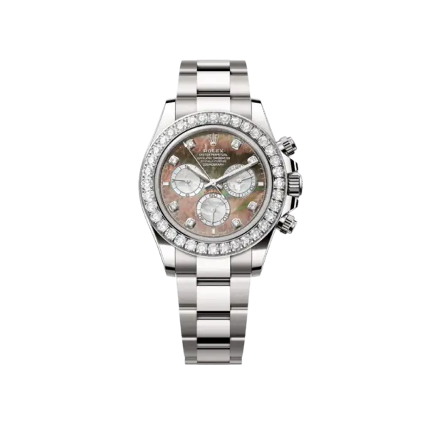 Rolex Daytona 126579RBR White Gold Mother of Pearl Diamond Dial Diamond Bezel (2024)