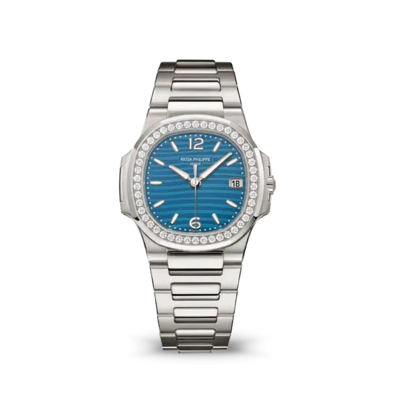 Patek Philippe Nautilus 7010/1G-013 &#039;Ladies&#039; White Gold Blue Dial Diamond Bezel (2025)