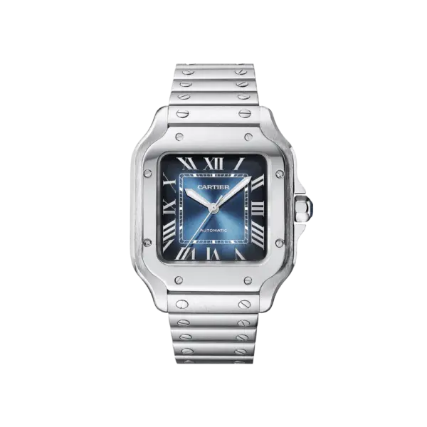 Santos de Cartier Medium Blue Dial Automatic