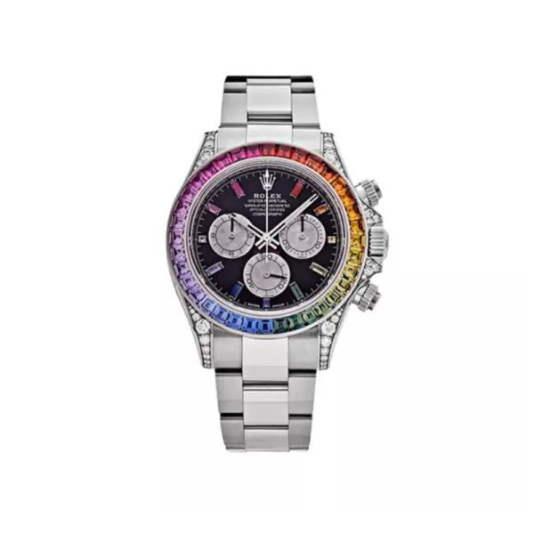 Rolex Daytona Rainbow Diamond Silver 40 mm