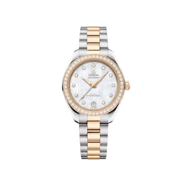 Seamaster Aqua Terra 150M 30 mm, steel ‑ Moonshine gold on steel ‑ Moonshine gold Ref. 220.25.30.20.55.001