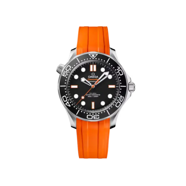Seamaster Diver 300M 42 mm, steel on rubber strap Ref. 210.32.42.20.01.006